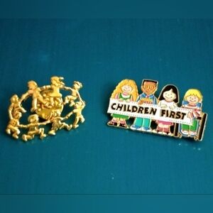 Ring Around The Rosie Pin - Children First Pin - Each 1.5"
